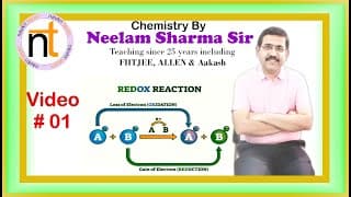 Redox Reactions Explained By Neelam Sharma Sir | Video #01 | FIITJEE, ALLEN, Aakash