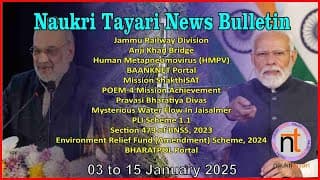 Nakuri Tayari News Bulletin  (3 to 15 January 2025) | Current Affairs for Sarkari Naukri Aspirants
